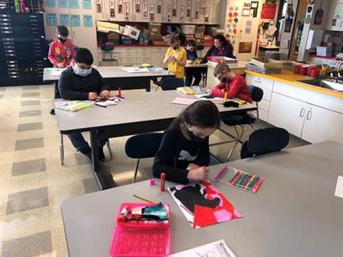 students create art of harlem renaissance 